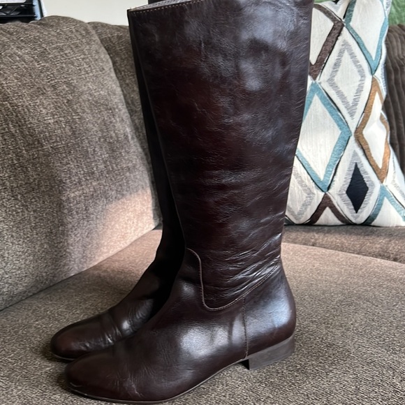 Bee Brown Leather boots Size 6 Made In Italy - Picture 2 of 15